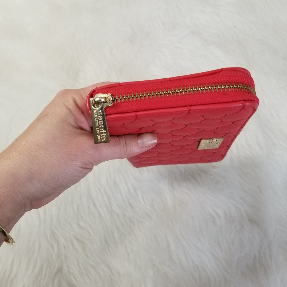 Nanette By Nanette Lepore Red Quilted Wallet - image 4